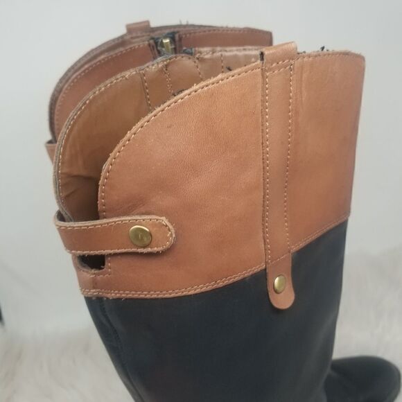 Tall Franco Sarto Leather Boots. Sz 6 - Picture 7 of 16